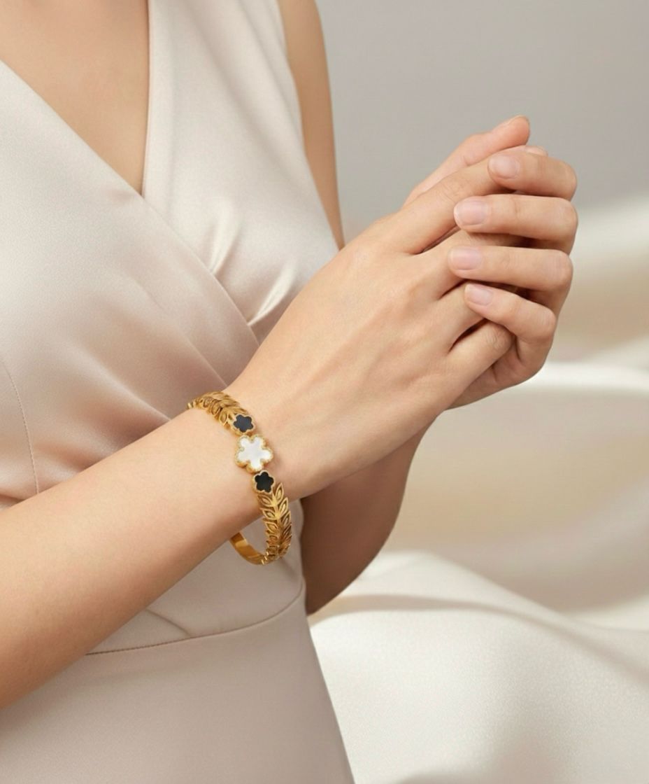 Flora Bracelet – Anti-Tarnish 18K Gold Plated Bracelets UAE